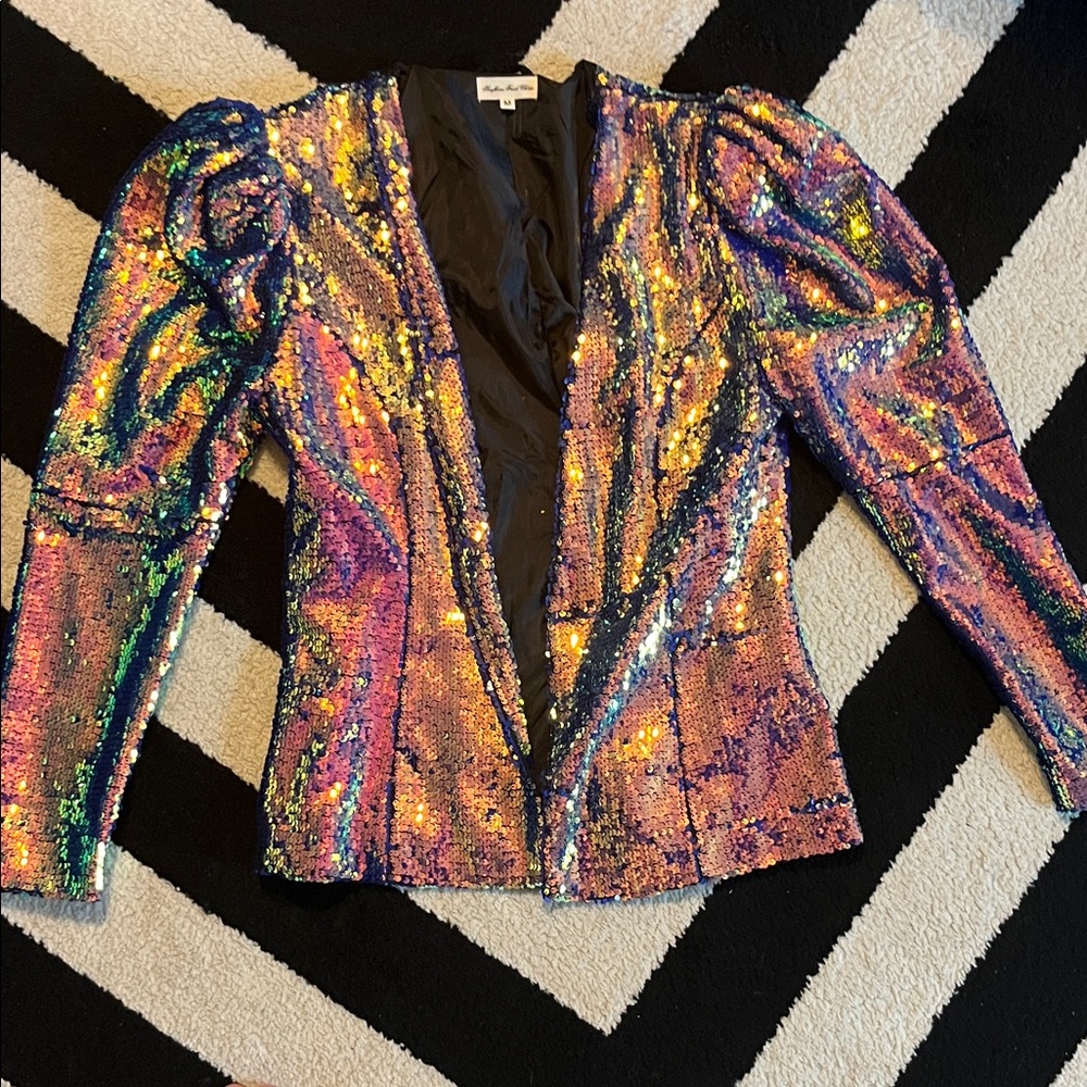Multicolor Sequin Blazer